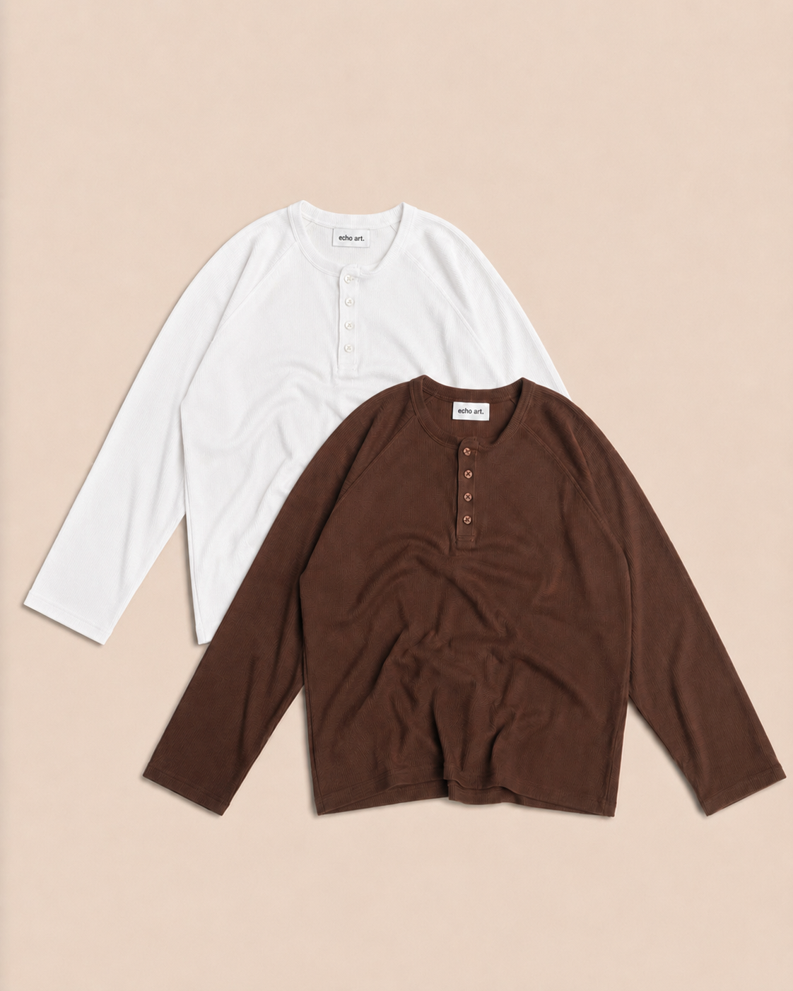 Henley Combo 🔥 | coffee & White