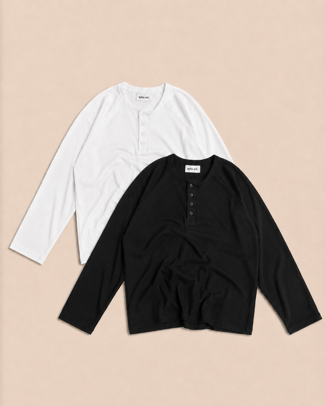 Henley Combo 🔥 | Black & White