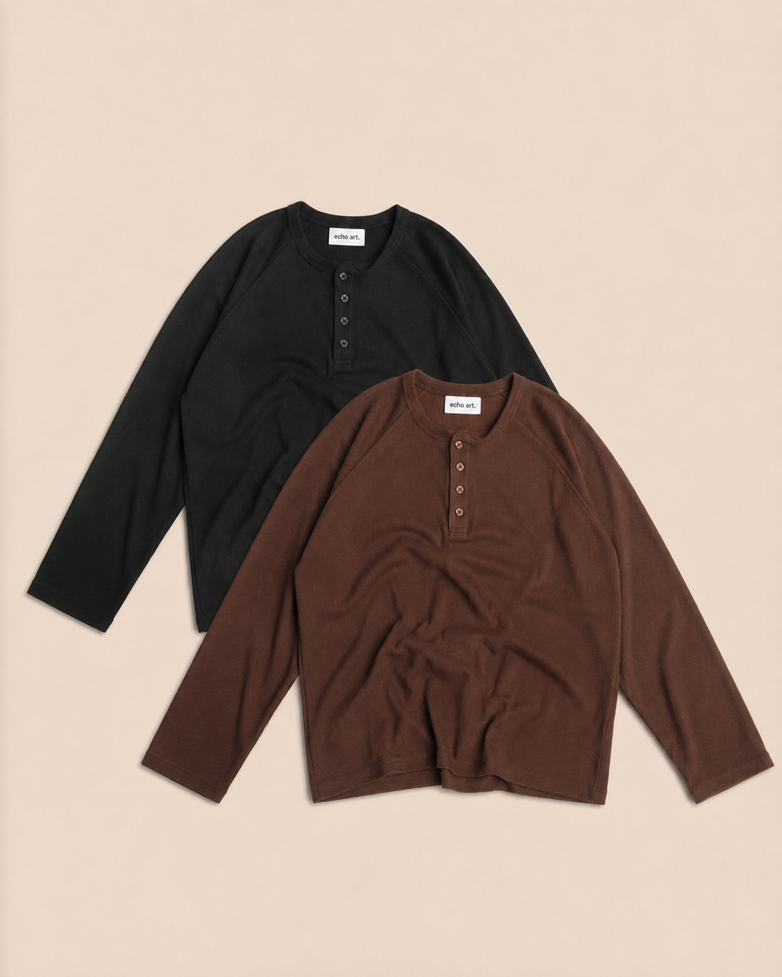 Henley Combo 🔥 | Black & Coffee